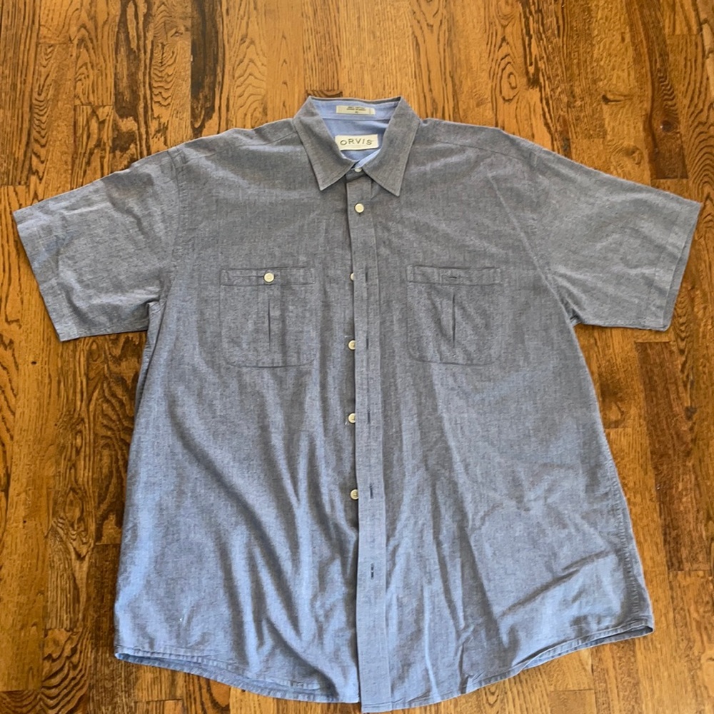 Orvis SS XL Blue Button Down